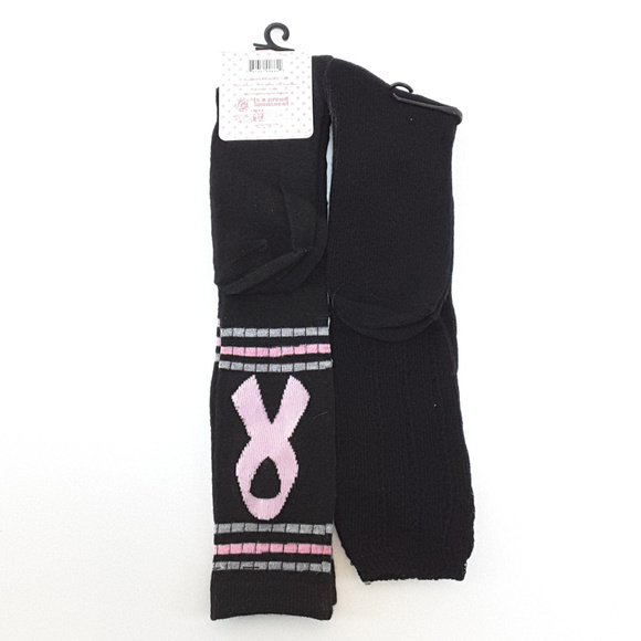 THINK PINK, AMANDA TAYLOR, 2 pair Knee High Socks - Picture 2 of 7